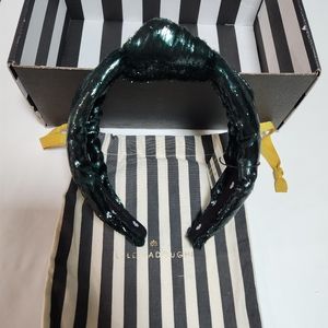 NWT Lele Sadoughi LIQUID ALPINE SHIMMER KNOTTED HEADBAND